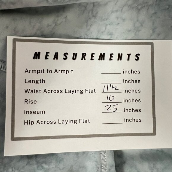 Lululemon Fast and Free High Rise Tight 25 Nulux City Grit White Blue Fog size 4 - Picture 14 of 14